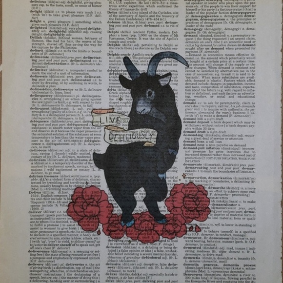 Other - LIVE DELICIOUSLY Black Phillip Framed Print